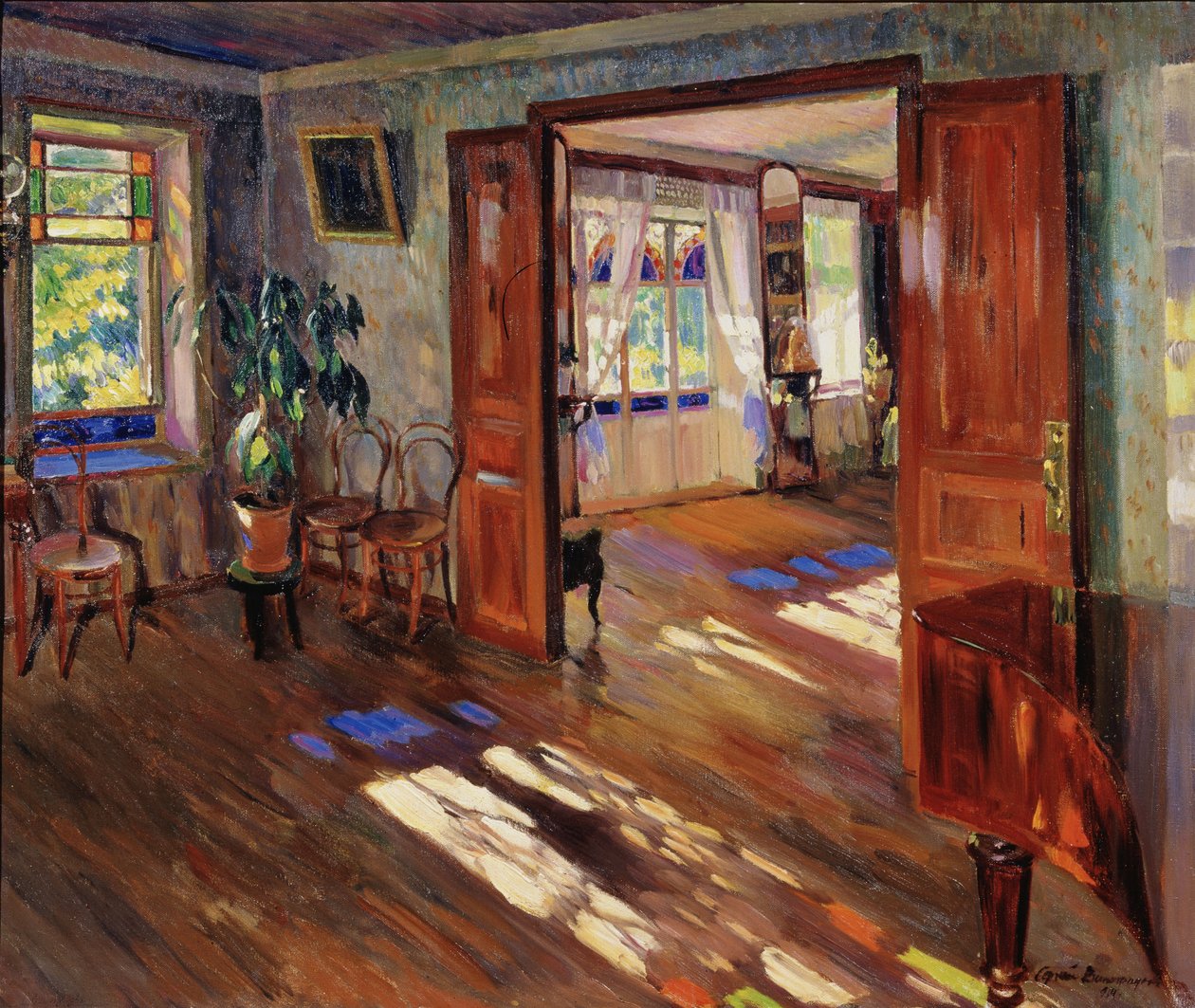 Dans une maison, 1914 - Sergei Arsenevich Vinogradov