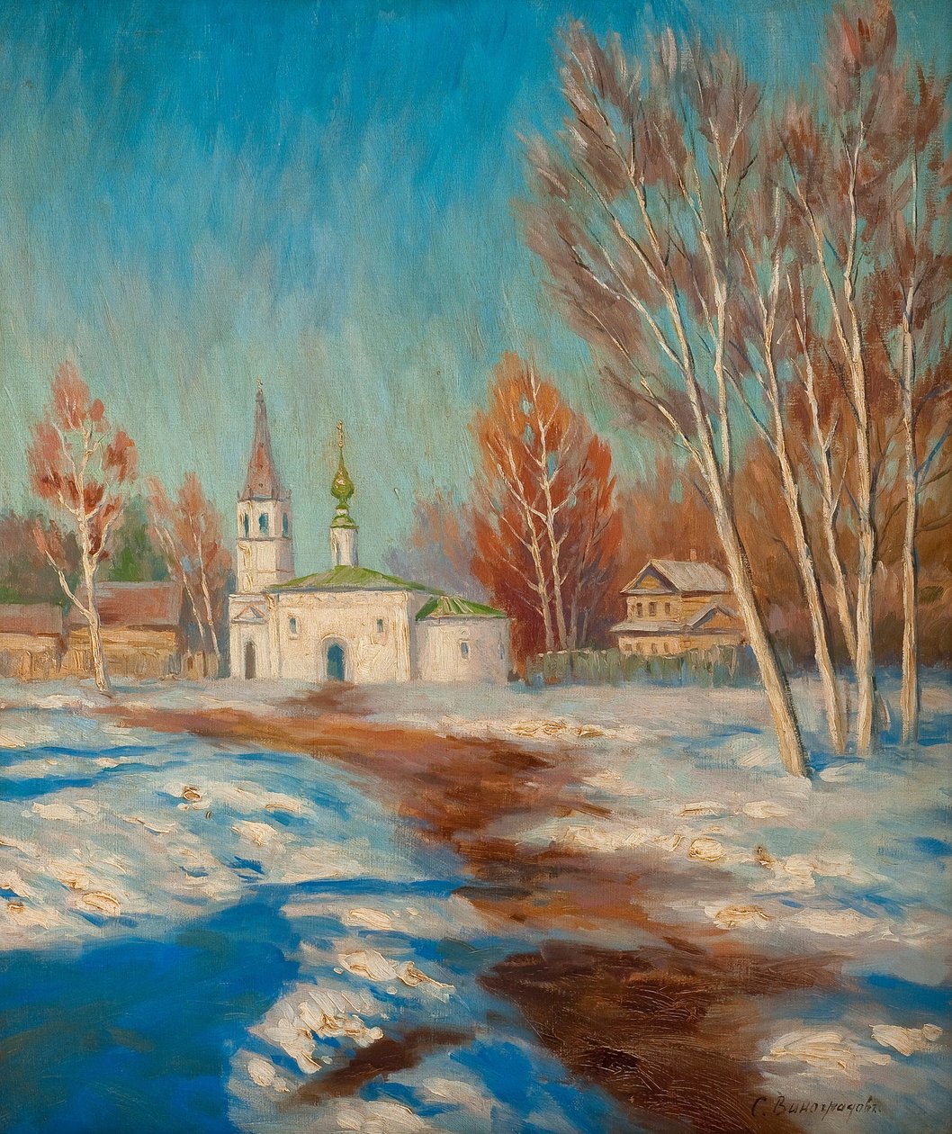 Paysage de printemps - Sergei Arsenevich Vinogradov