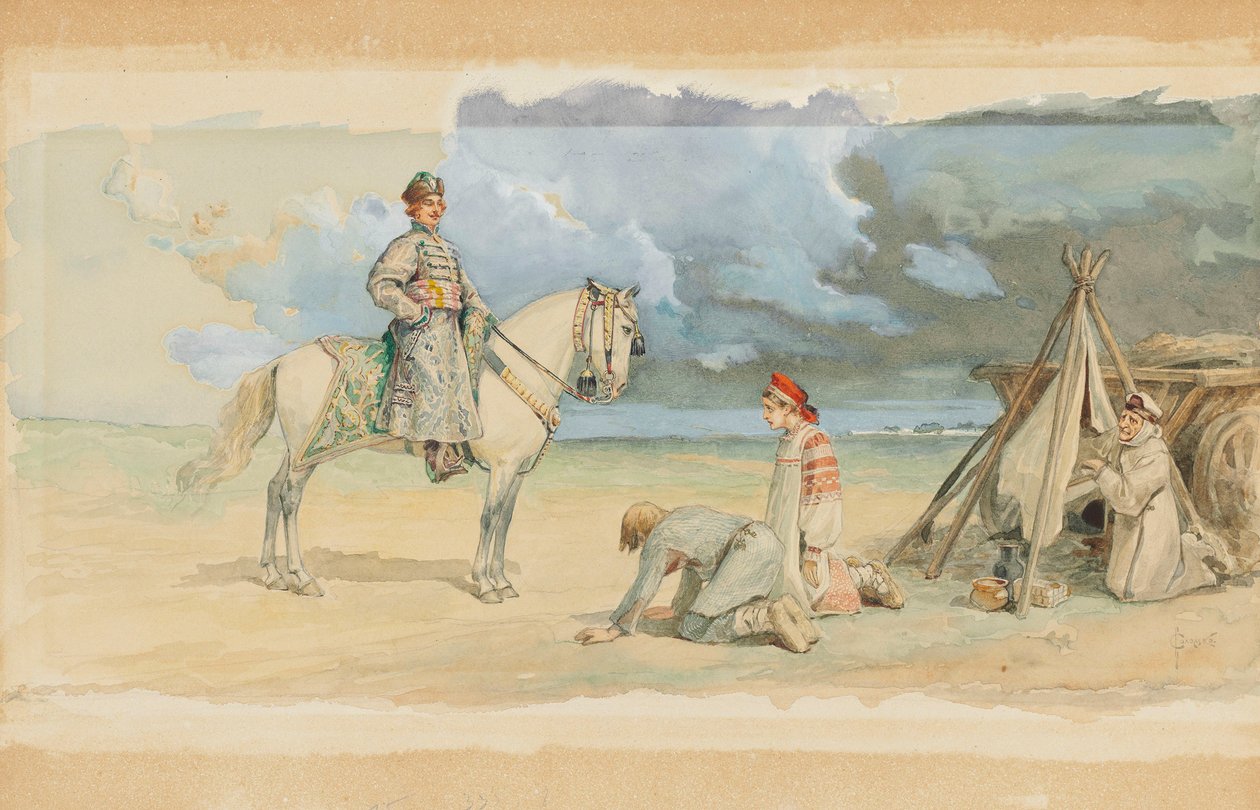 Arrivée du boyard - Sergei Sergeyevich Solomko