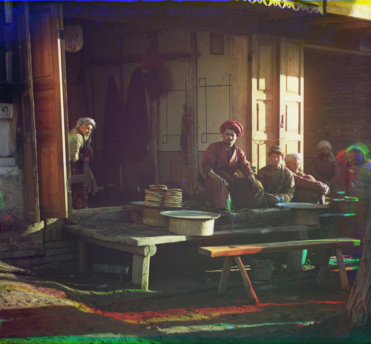 Restaurant de kebab, Samarkand, 1905-1915 - Sergey Prokudin Gorsky