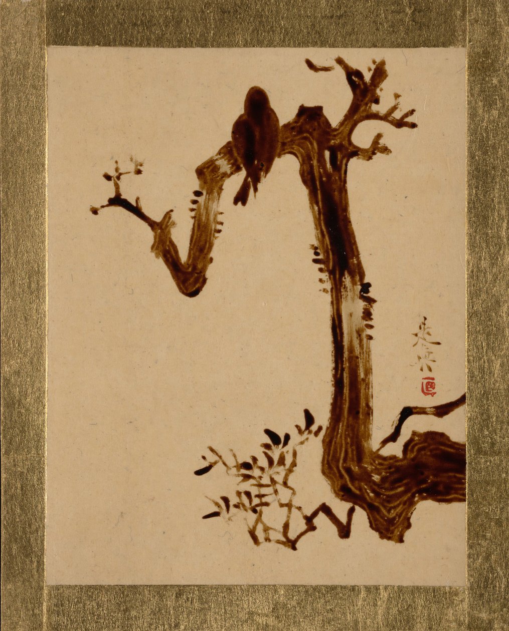 Corbeau sur un arbre - Shibata Zeshin