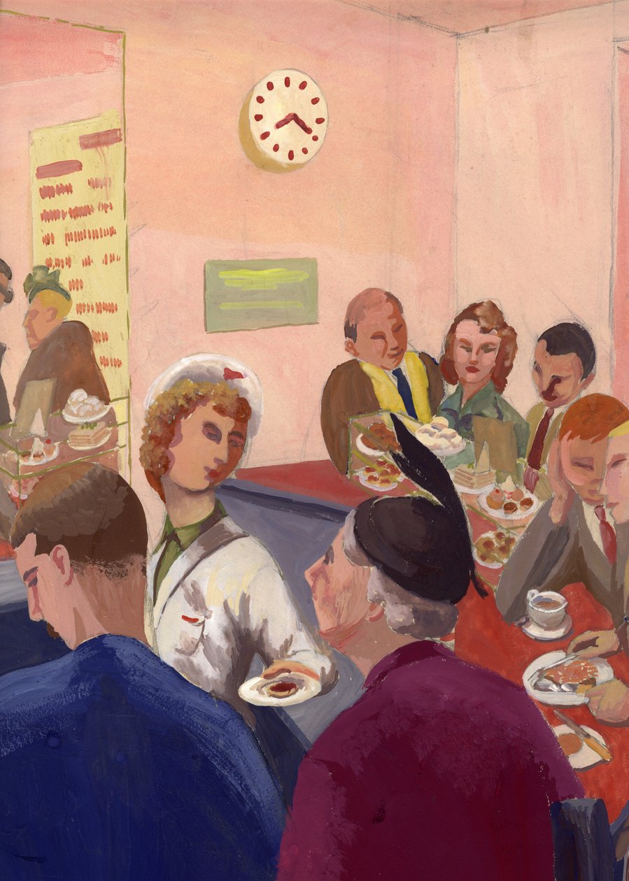Intérieur de café, Londres - Shirley Markham