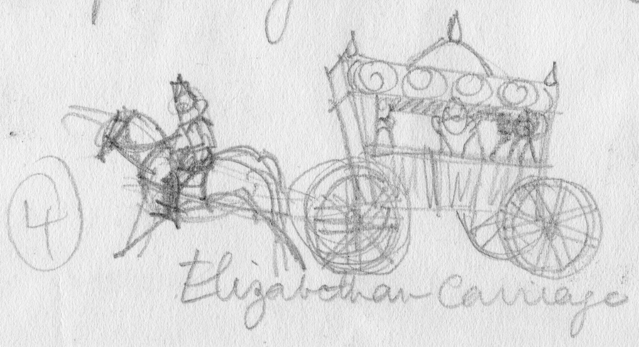 Carrosse élisabéthain, vers 1950 - Shirley Markham