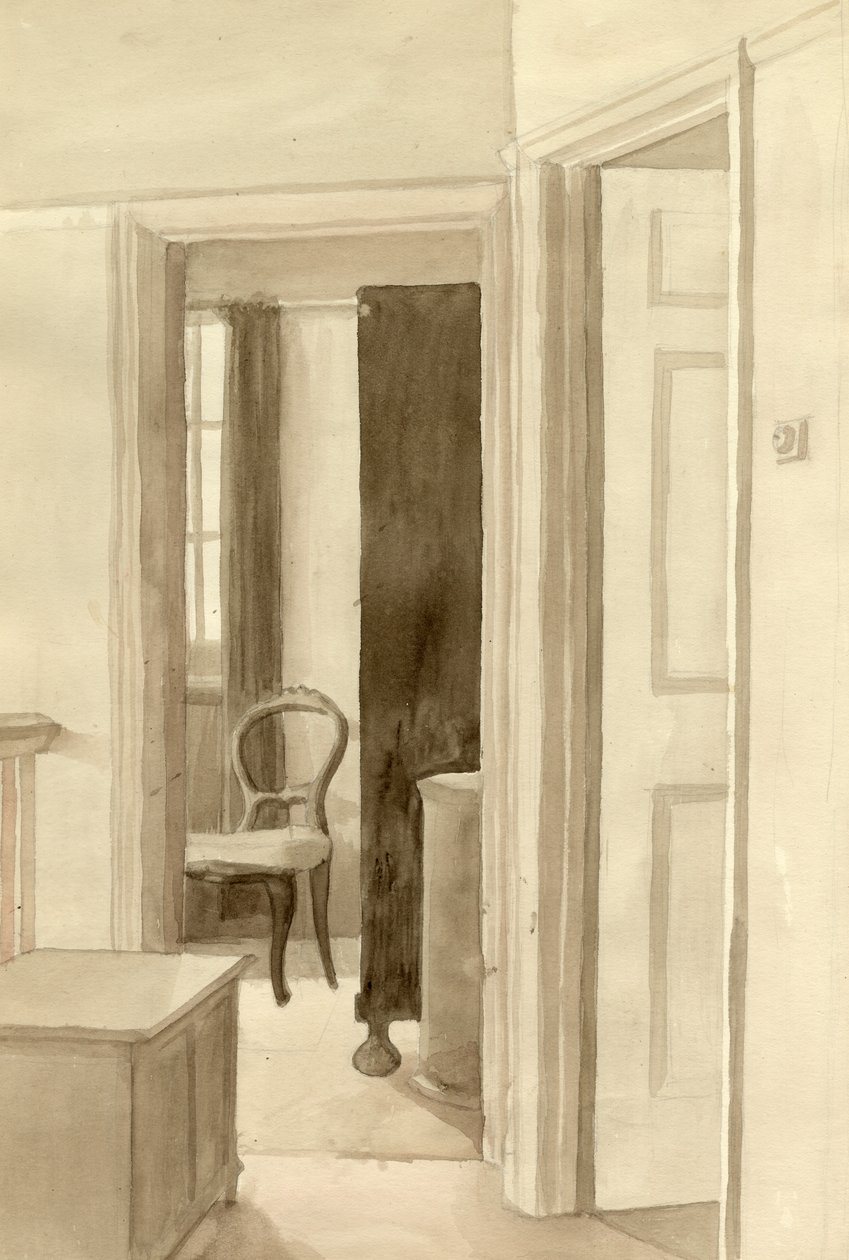 Intérieur avec chaise, vers 1950 - Shirley Markham