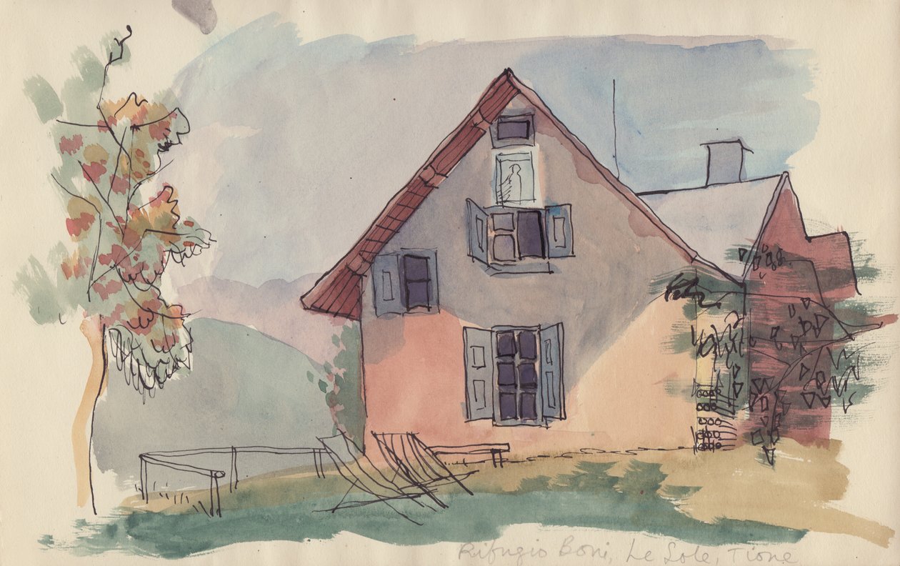 Rifugio Boni, Le Sole, Tione, vers 1950 - Shirley Markham
