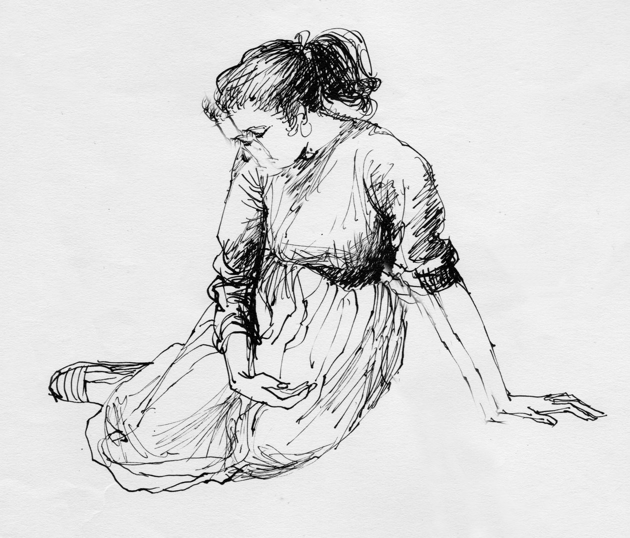 Femme assise, vers 1950 - Shirley Markham