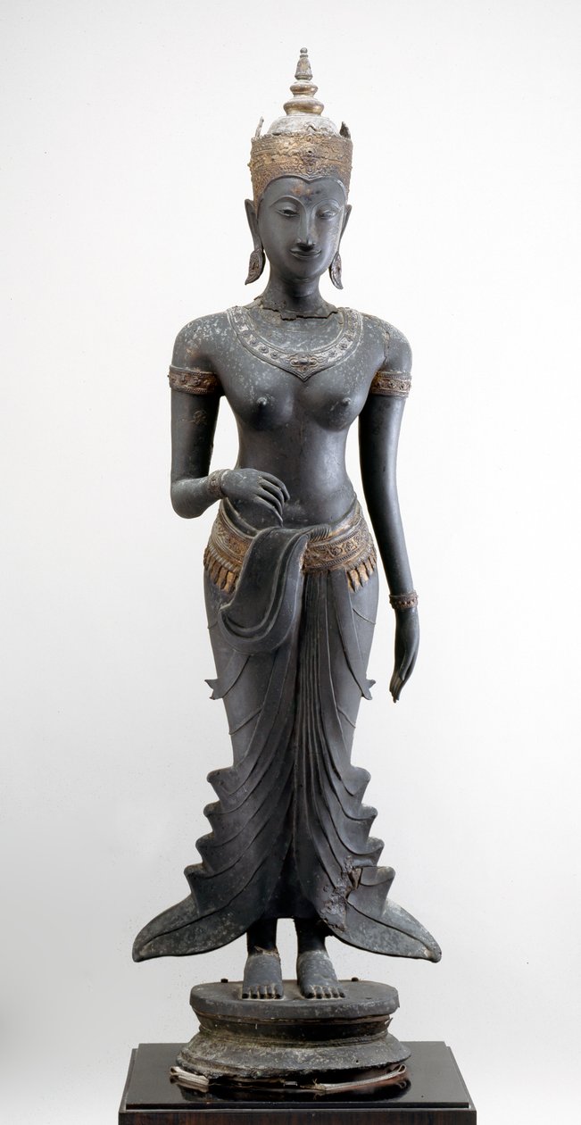 Uma debout, style Sukhothai (bronze doré) - Siamese School