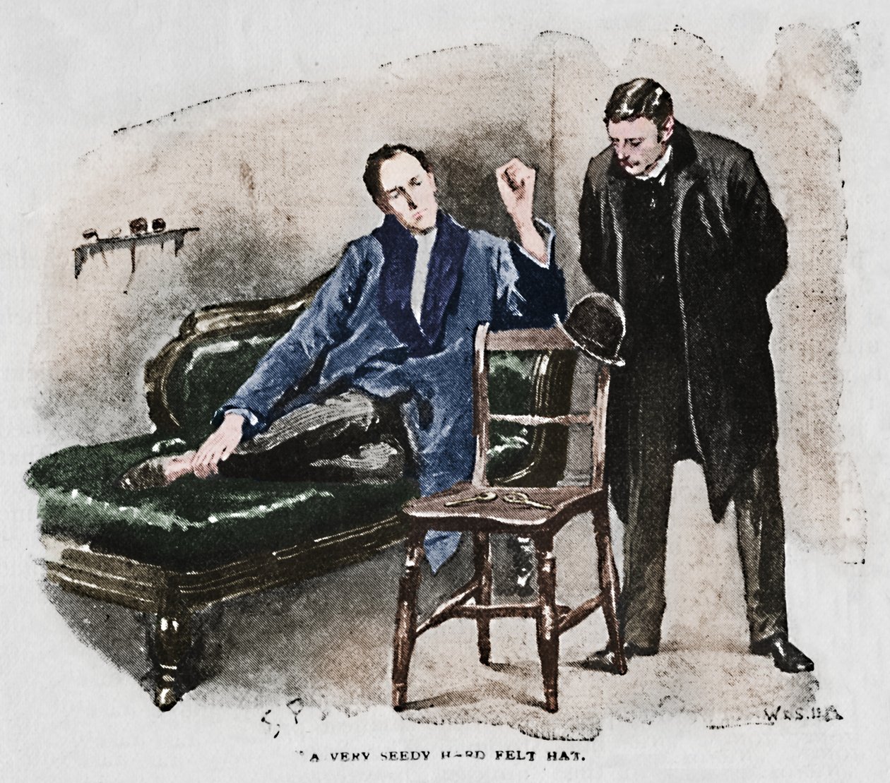 Un chapeau de feutre très usé, 1892 - Sidney Paget