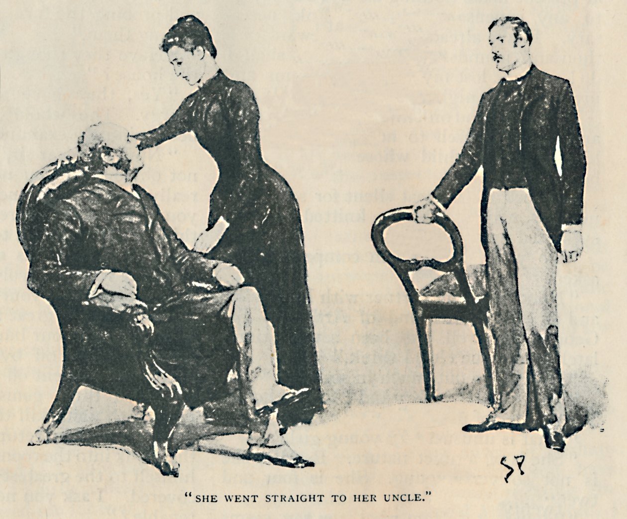 Elle est allée directement chez son oncle, 1892 - Sidney Paget