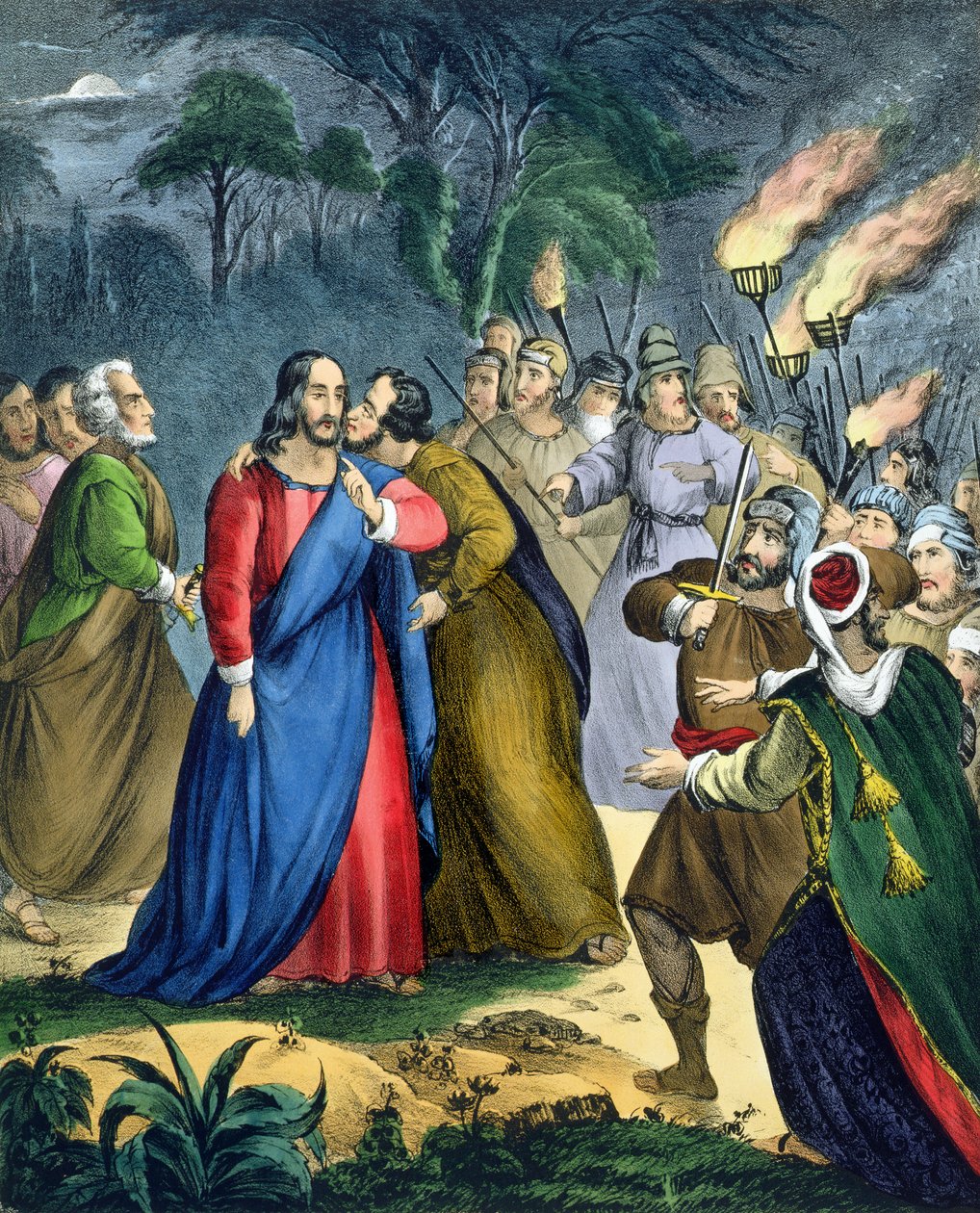 Judas trahit son maître, extrait d