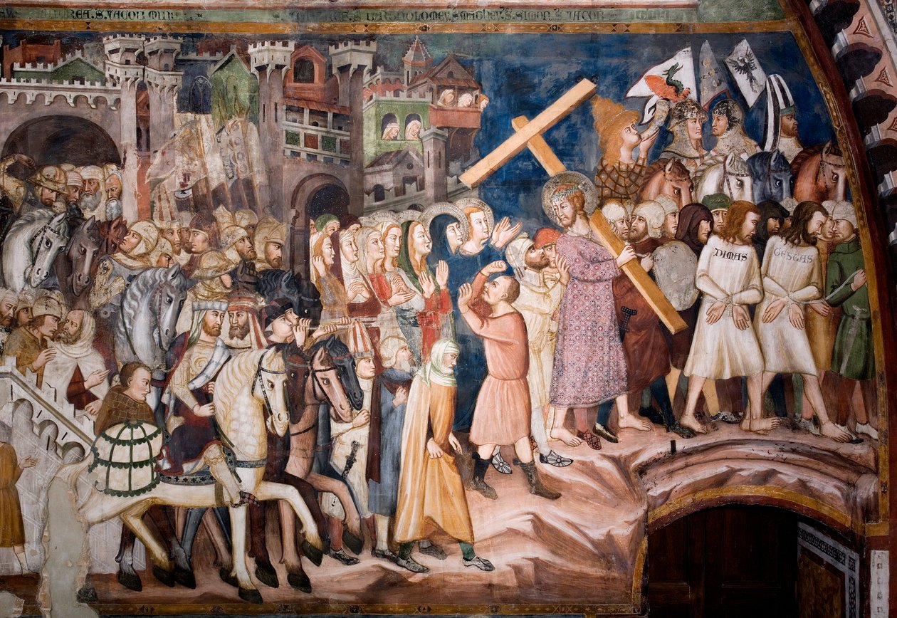 La montée au Calvaire - Sienese School