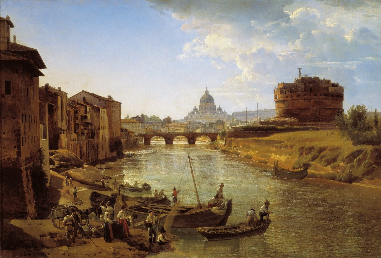 Nouvelle Rome. Le château Saint-Ange - Silvestr Fedosievich Shchedrin
