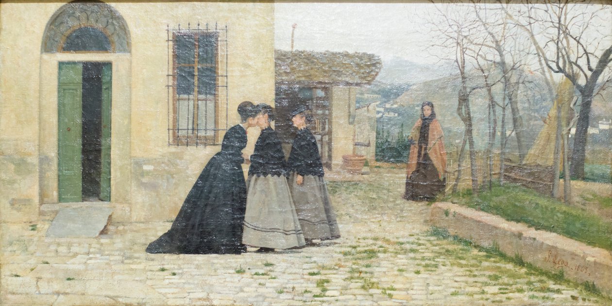 La visite - Silvestro Lega