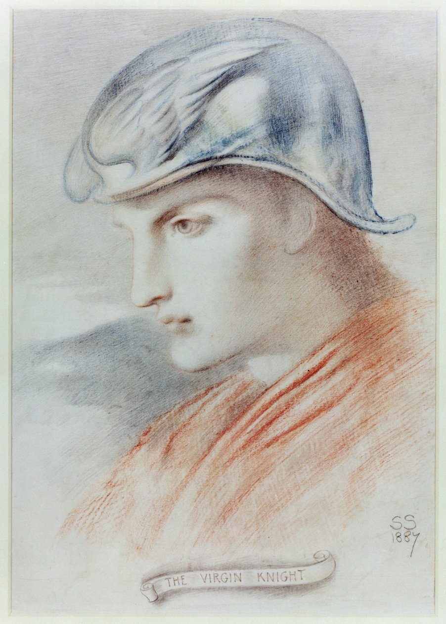 Le chevalier vierge, 1887 - Simeon Solomon