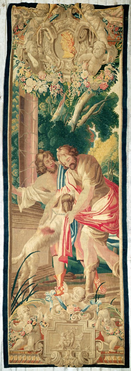 Ulysse accompagné de Télémaque est reconnu par son chien, Argus - Simon Vouet