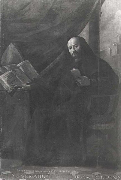 Portrait de Suger, abbé de Saint-Denis - Simon circle of Vouet