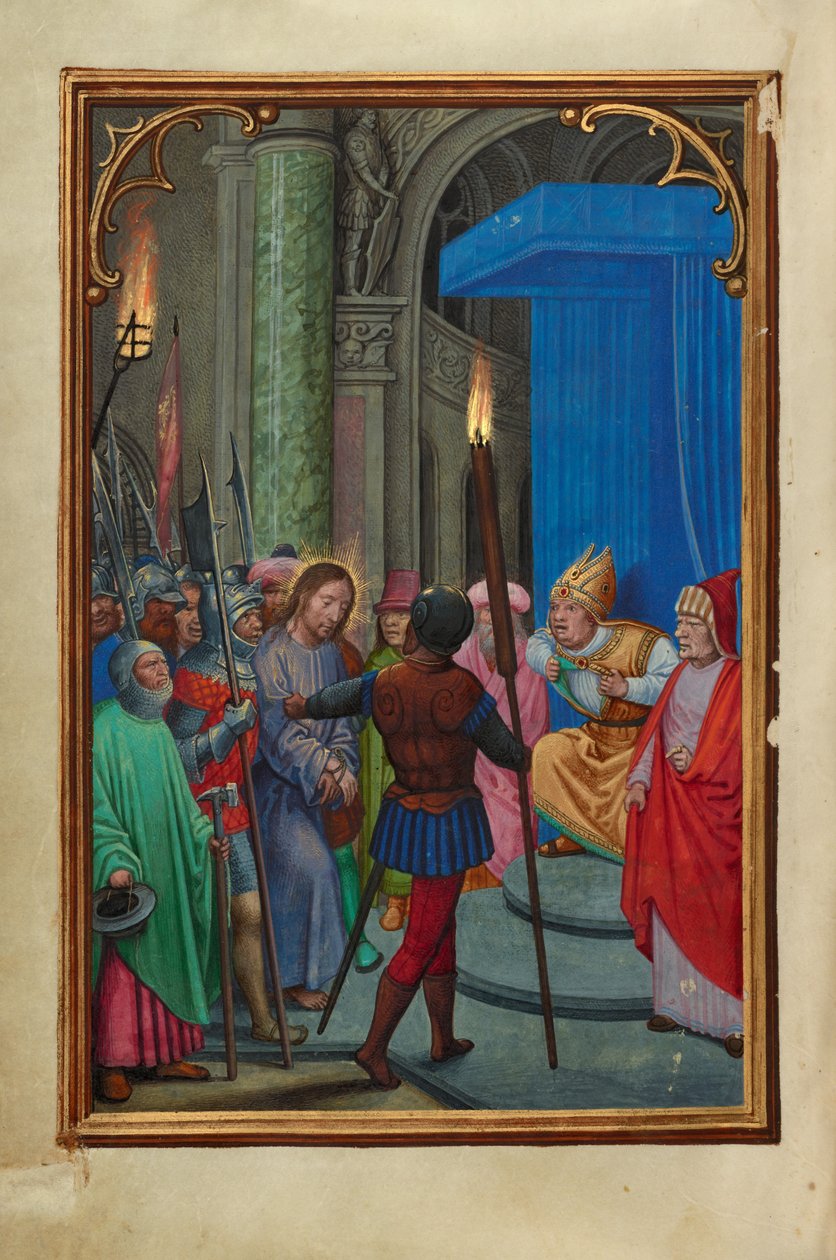 Le Christ devant Caïphe - Simon Bening