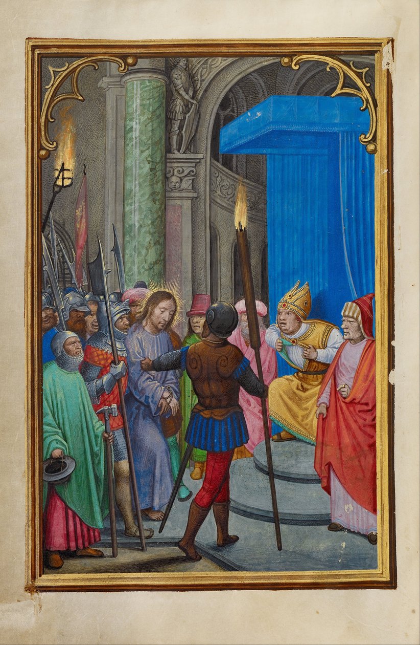 Le Christ devant Caïphe - Simon Bening