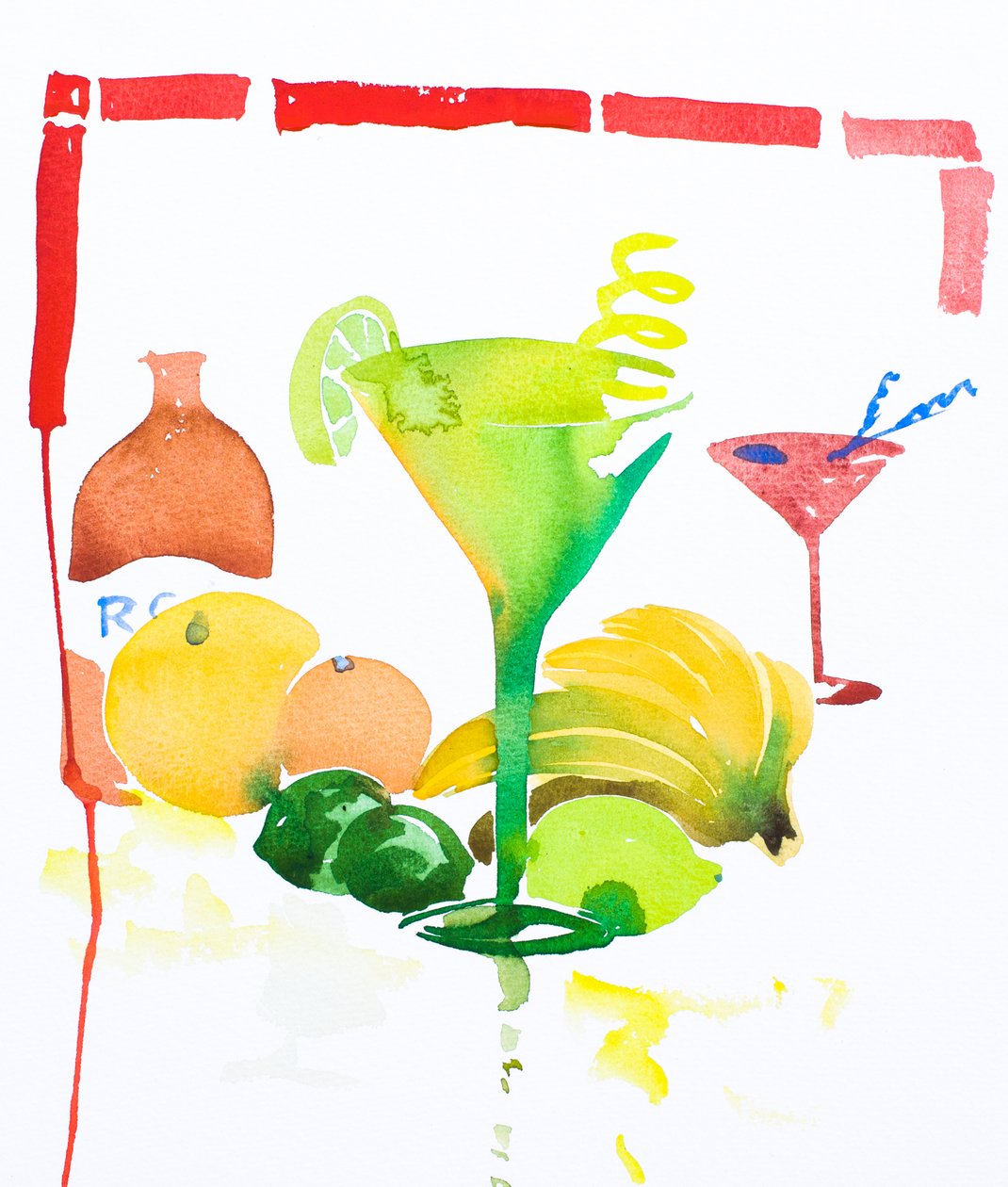 Daiquiri, 2016 (aquarelle) - Simon Fletcher