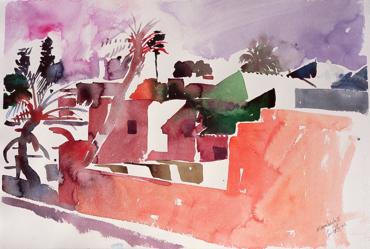 Marrakech 1 (aquarelle sur papier) - Simon Fletcher
