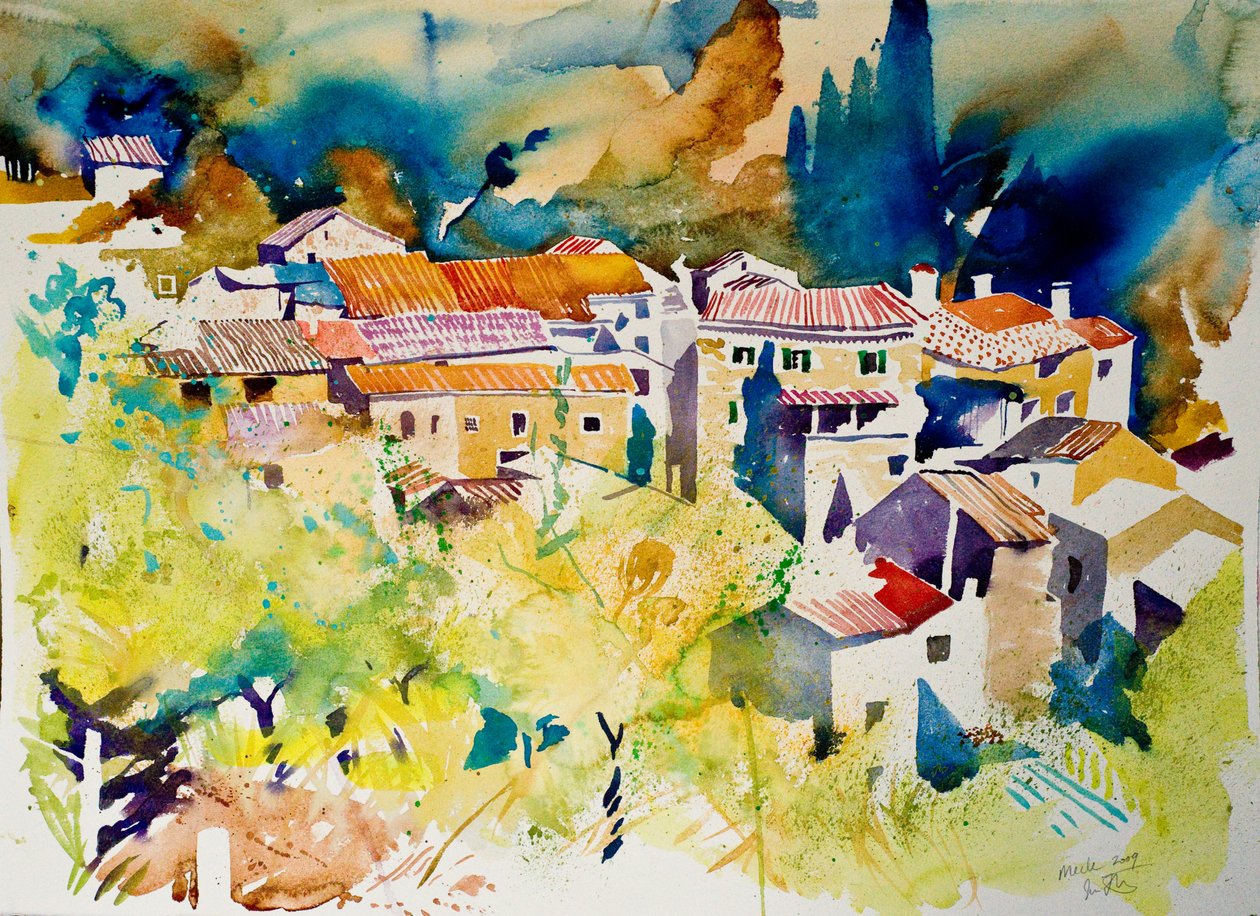 Mecle, 2009 (aquarelle) - Simon Fletcher