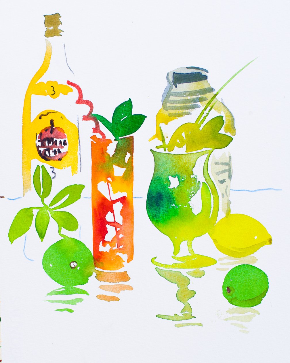 Mojito  Cuba Libre, 2016 (aquarelle) - Simon Fletcher