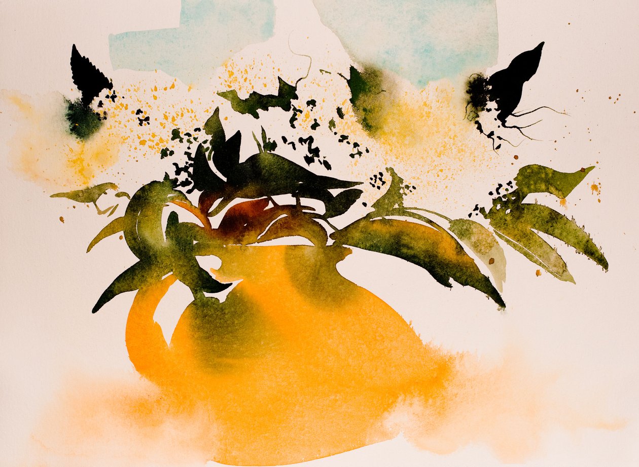 La cruche jaune (aquarelle sur papier) - Simon Fletcher