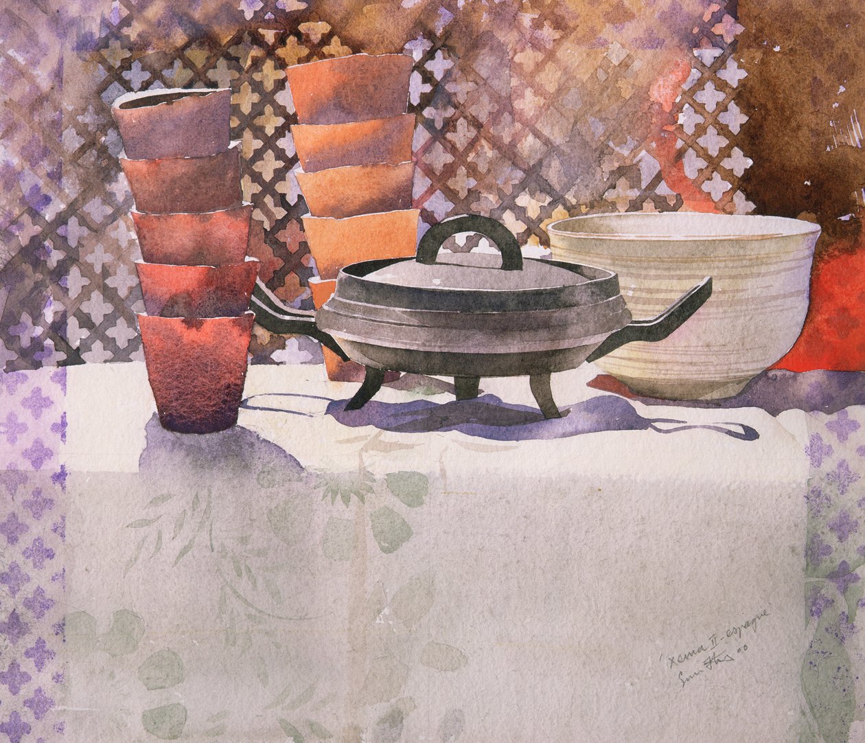 Xema Espagne, 2000 (aquarelle) - Simon Fletcher
