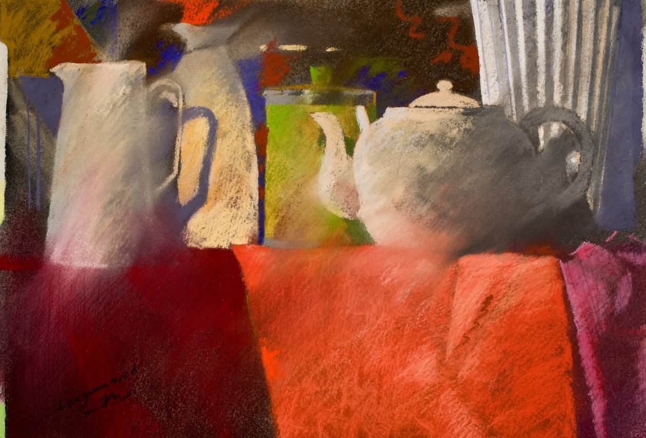 du vert au rouge, 2002 (pastel) - Simon Fletcher