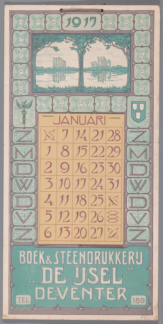 Calendrier 1917 - Simon Moulijn
