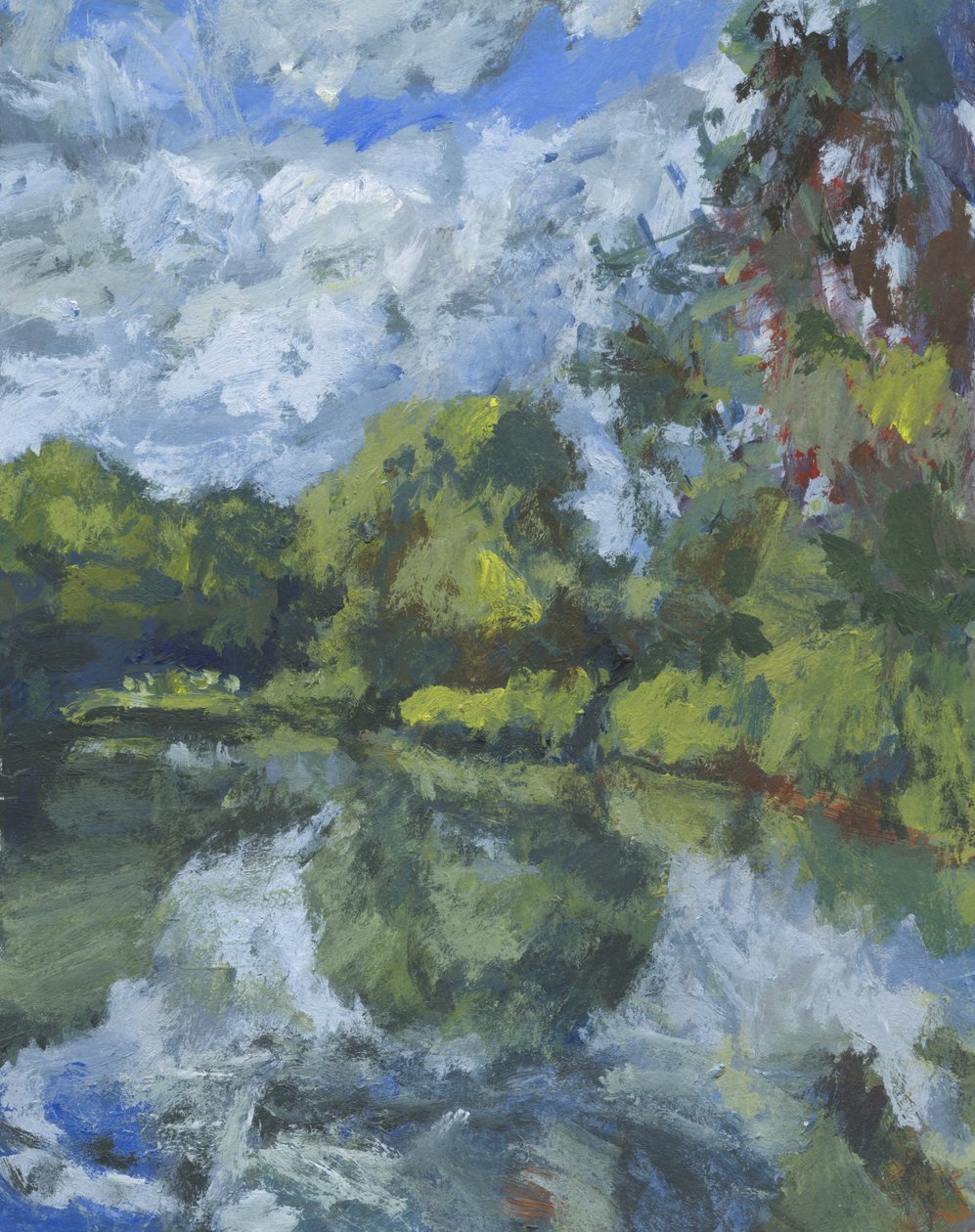 Étang 17, 2023 (acrylique sur papier) - Simon Neville