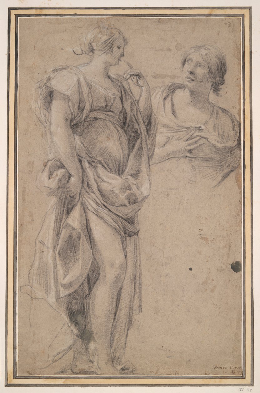 Deux femmes - Simon Vouet