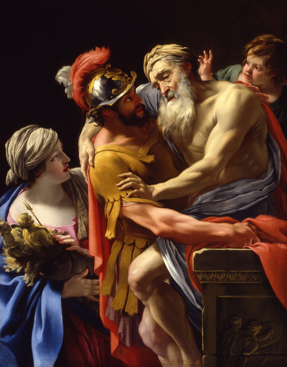Énée et son père fuyant Troie, vers 1635 - Simon Vouet