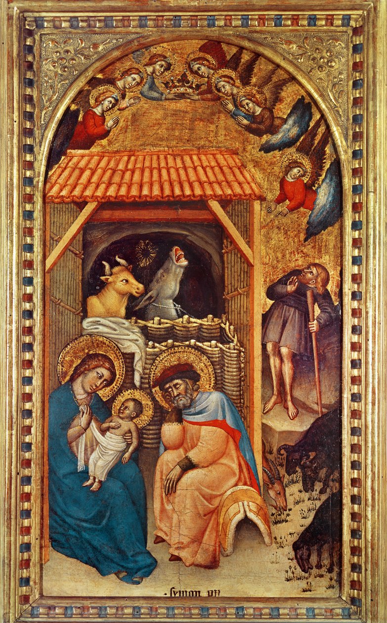 Nativité, c.1380 - Simone dei Crocifissi