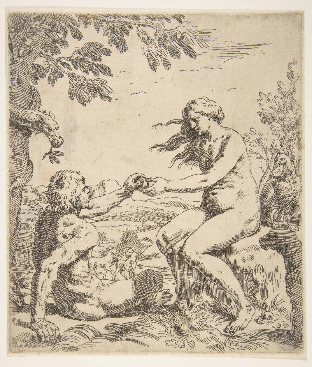 Adam et Ève - Simone Cantarini