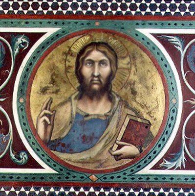 Maesta : Christ bénissant (détail) - Simone Martini