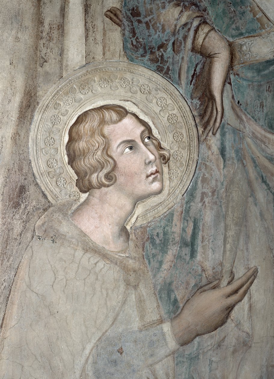 Maesta : Saint Ansanus, 1315 (détail) - Simone Martini