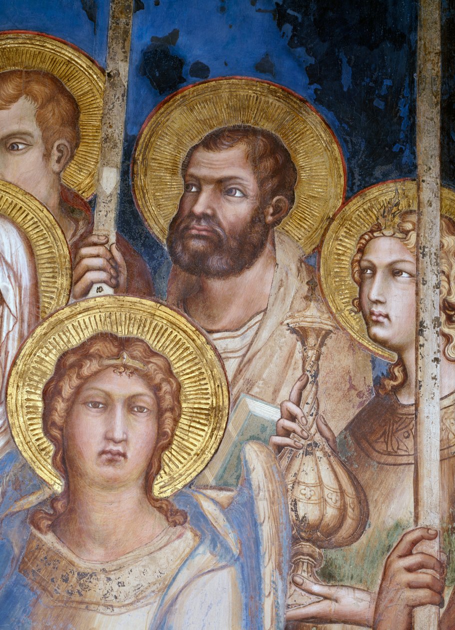 Maestà, détail des saints (détail) - Simone Martini