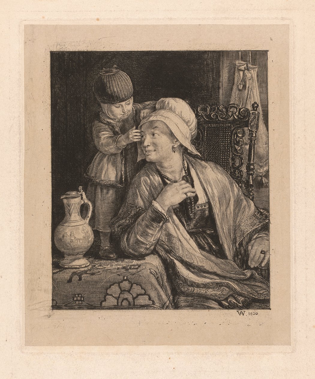 Mère et enfant - Sir David Wilkie