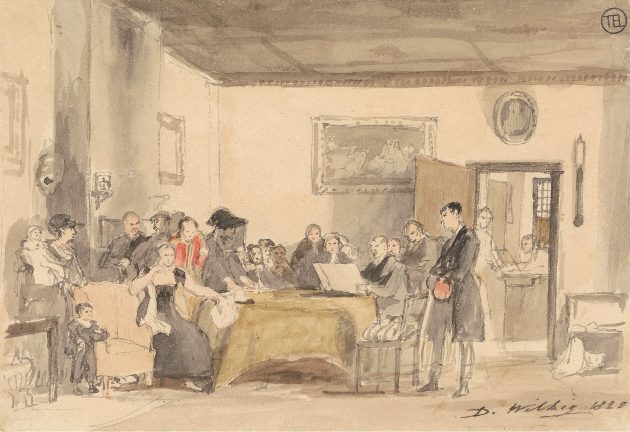 Étude pour "Lecture du testament" - Sir David Wilkie