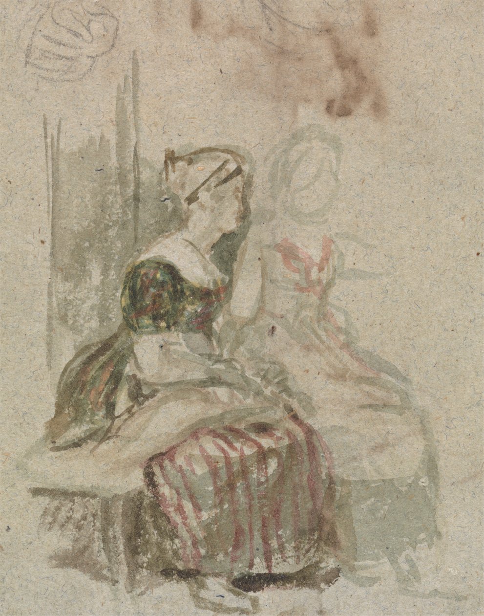 Étude pour "Le mariage à un sou" - Sir David Wilkie