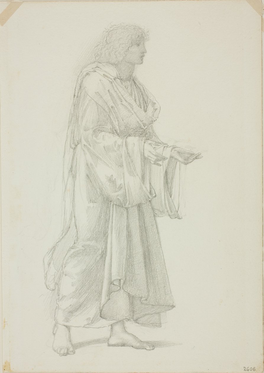 Figure masculine drapée debout - Sir Edward Burne Jones