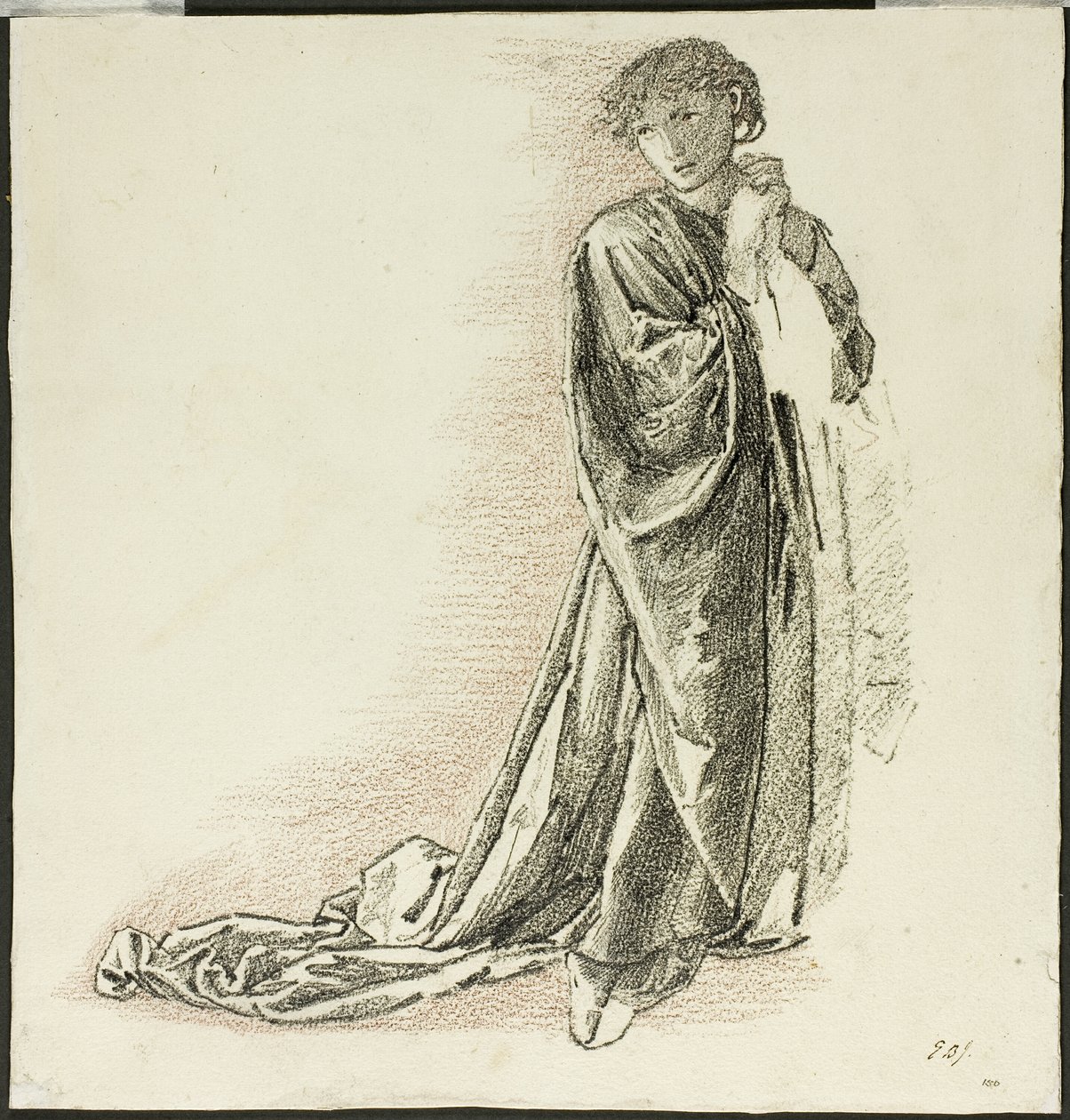 Figure drapée agenouillée - Sir Edward Burne Jones