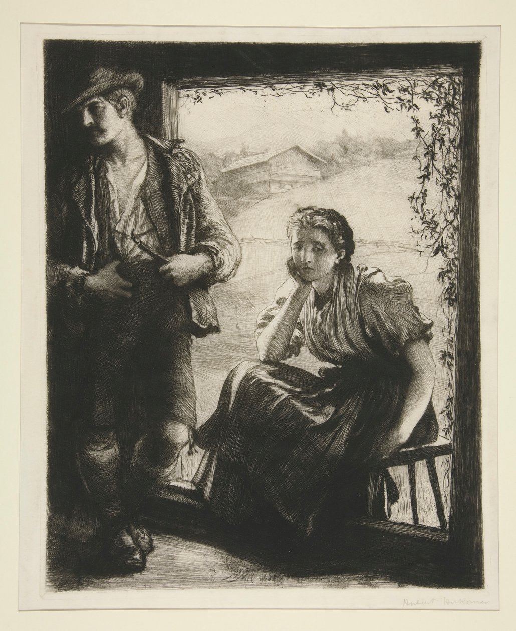 La première querelle - Sir Hubert von Herkomer