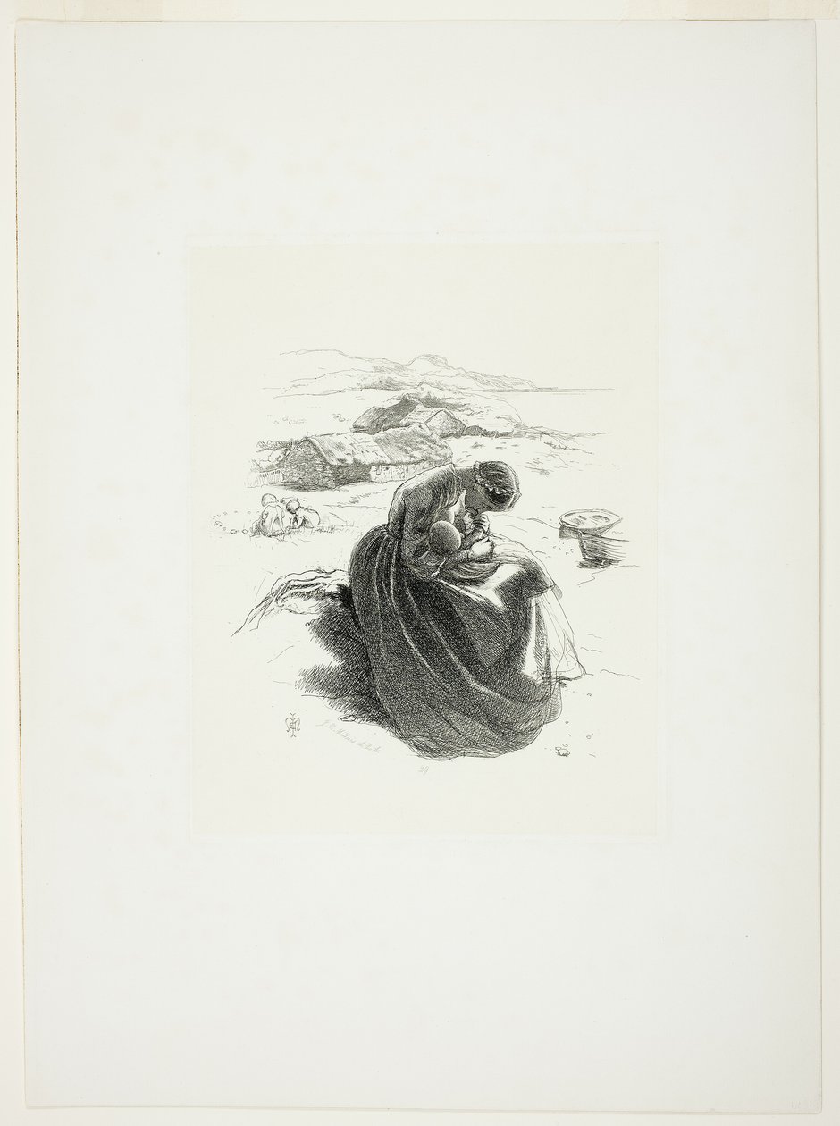 La jeune mère - Sir John Everett Millais