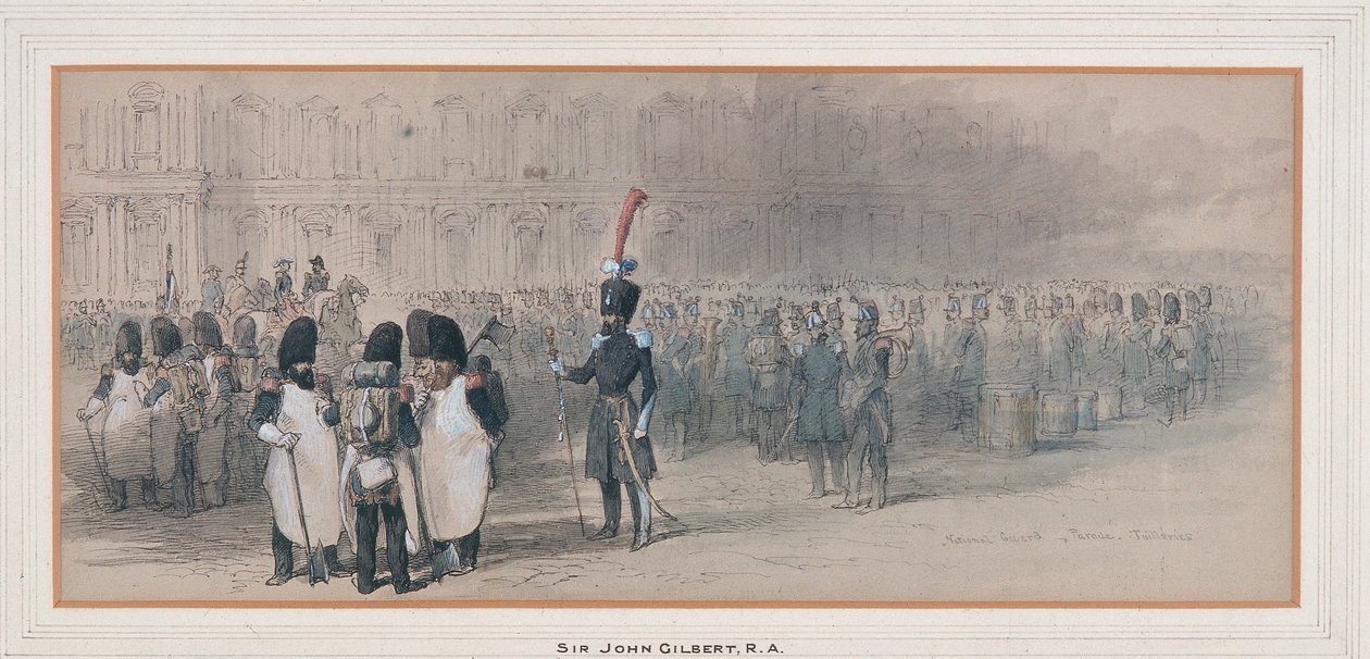 Garde nationale aux Tuileries, 1846 - Sir John Gilbert