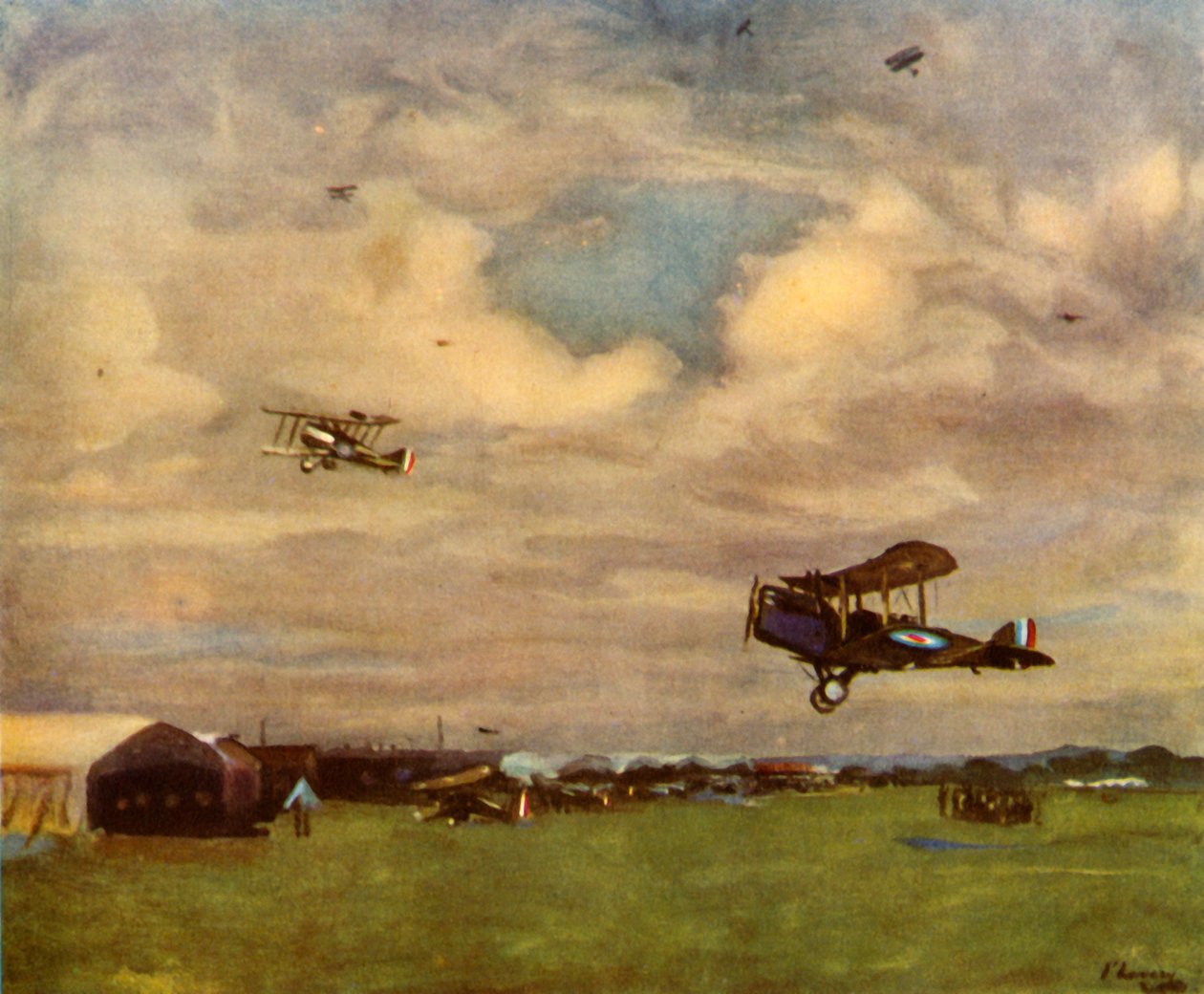 Un aérodrome en 1918, 1944 - Sir John Lavery