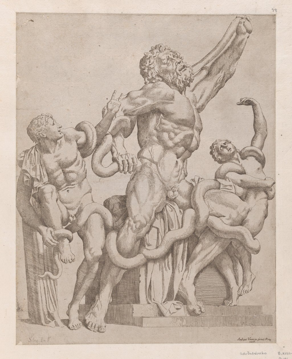 Speculum Romanae Magnificentiae : Laocoon - Sisto Badalocchio