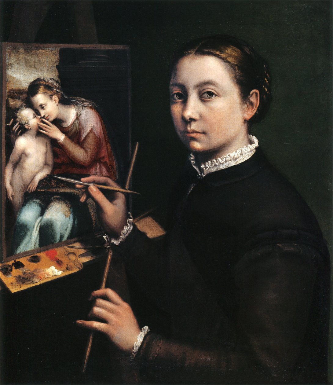 Autoportrait au chevalet - Sofonisba Anguissola
