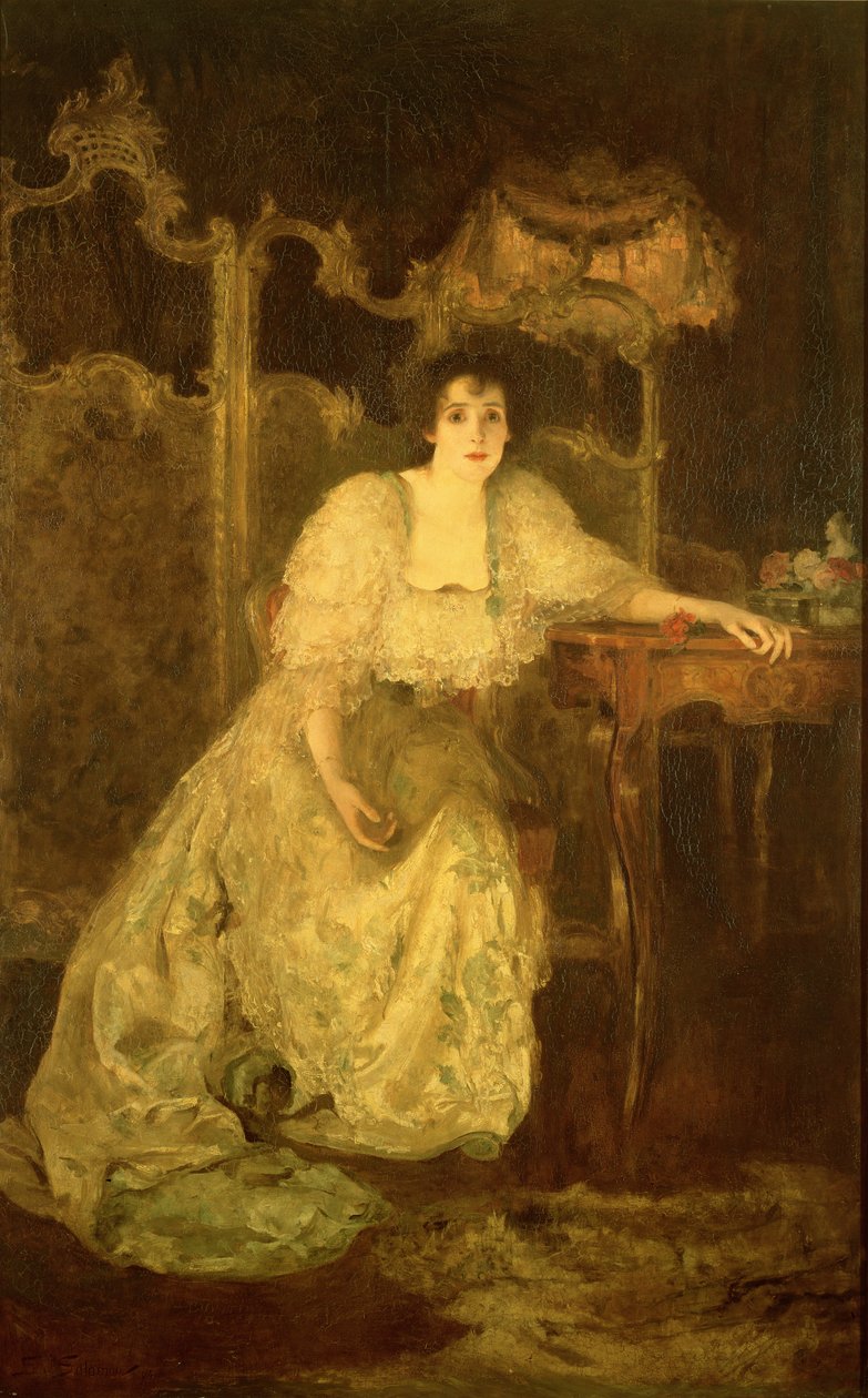 Mme Patrick Campbell (1865-1940) en Paula Tanqueray, 1894 - Solomon Joseph Solomon